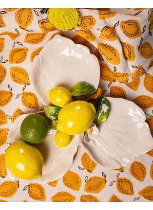 Detail View - Click To Enlarge - LES OTTOMANS - Lemon Ceramic Appetizer Plate