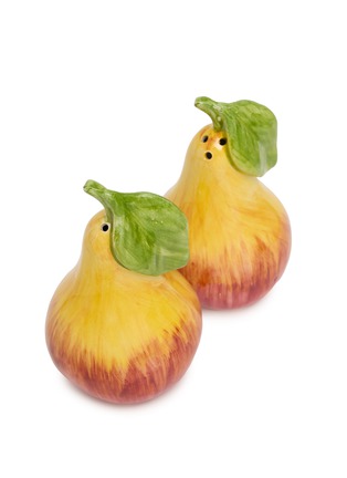 Detail View - Click To Enlarge - LES OTTOMANS - Pear Hand Painted Salt & Pepper Shaker