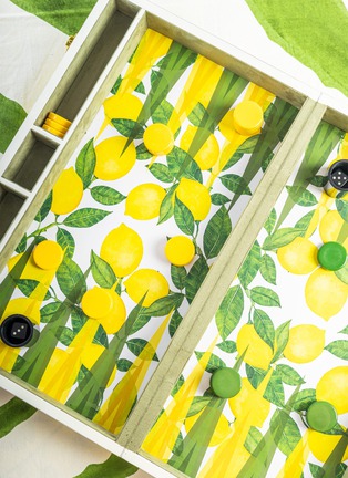 Detail View - Click To Enlarge - LES OTTOMANS - Lemon Backgammon Game
