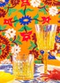 Detail View - Click To Enlarge - LES OTTOMANS - Striped Crystal Glass Wine Tumbler — Yellow