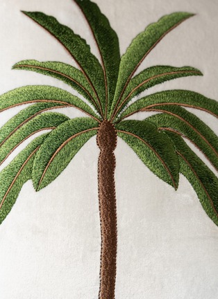 Detail View - Click To Enlarge - LES OTTOMANS - Sea World Embroidered Cotton Table Cloth