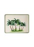 LES OTTOMANS Palms Hand Painted Iron Tray