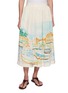 MII Harbour Landscape Printed Silk Skirt