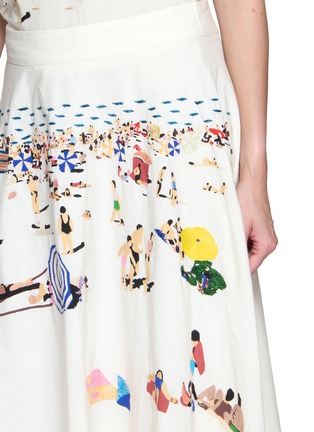  - MII - Beach Scene Hand Embroidered Skirt