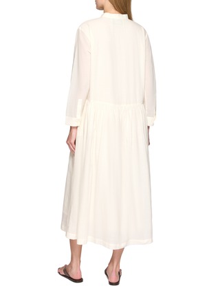 Back View - Click To Enlarge - MII - Beach Scene Hand Embroidered Shirt Dress