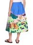 Back View - Click To Enlarge - MII - Garden Landscape Printed Hand Embroidered Skirt