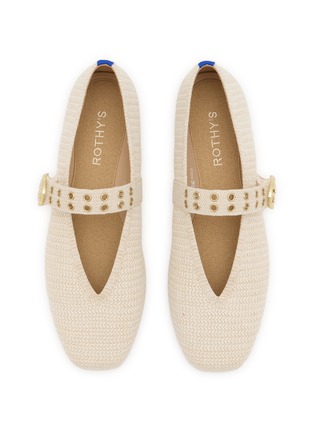Detail View - Click To Enlarge - ROTHY'S - The Max Buckle Hemp Blend Knit Mary Janes
