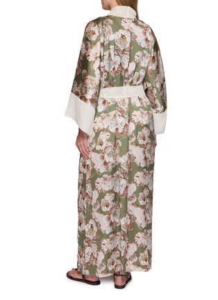 Back View - Click To Enlarge - DISTRICT BY MARGHERITA MAZZEI - Palm Tree Print Kimono Robe