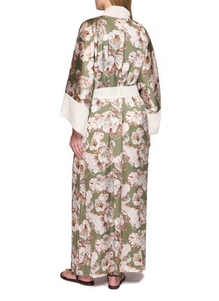 Back View - Click To Enlarge - DISTRICT BY MARGHERITA MAZZEI - Floral Print Kimono