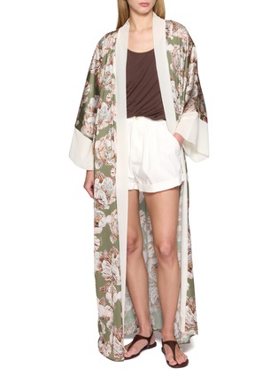 Figure View - Click To Enlarge - DISTRICT BY MARGHERITA MAZZEI - Floral Print Kimono