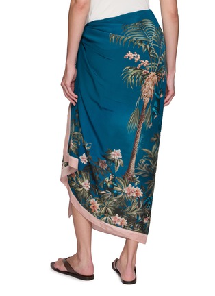 Back View - Click To Enlarge - DISTRICT BY MARGHERITA MAZZEI - Floral Print Kimono