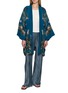 Figure View - Click To Enlarge - DISTRICT MARGHERITA MAZZEI - Floral Print Contrast Trim Kimono