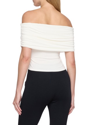 Back View - Click To Enlarge - DETERM - Collagen Gathered Off Shoulder Top