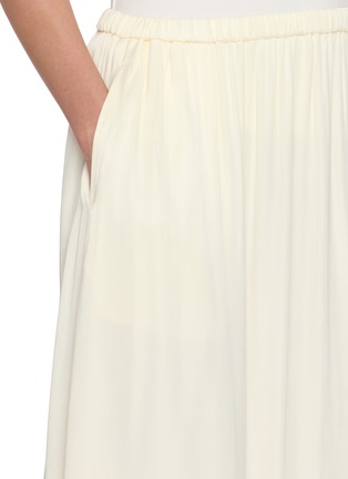  - DETERM - Gathered Waist Collagen Satin Skirt