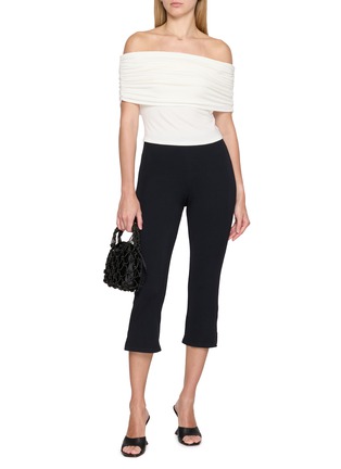 Figure View - Click To Enlarge - DETERM - Collagen Ribbed Capri Pants