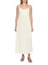 DETERM Draped Collagen Satin Slip Dress