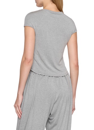 Back View - Click To Enlarge - DETERM - Collagen French Sleeve T-Shirt