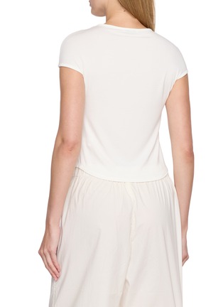 Back View - Click To Enlarge - DETERM - Collagen French Sleeve T-Shirt