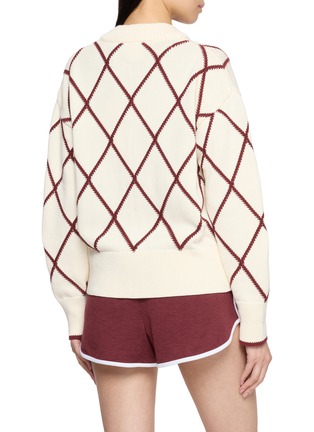 Back View - Click To Enlarge - VARLEY - Nile Diamond-Jacquard Bomber Jacket