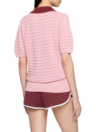 Back View - Click To Enlarge - VARLEY - Wren Knit Polo Top