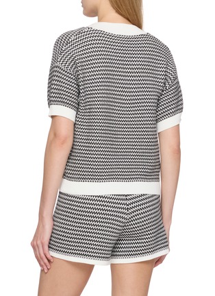 Back View - Click To Enlarge - VARLEY - Dora 2.0 V-Neck Cotton Knit Top