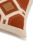 Detail View - Click To Enlarge - FRETTE - x Tara Bernerd Deco Square Cushion — Rust/Tan