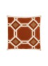 FRETTE x Tara Bernerd Deco Square Cushion — Rust/Tan