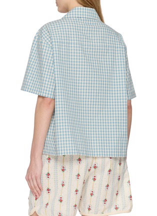 Back View - Click To Enlarge - YOUNG N SANG - Hand Beads Chequered Shirt