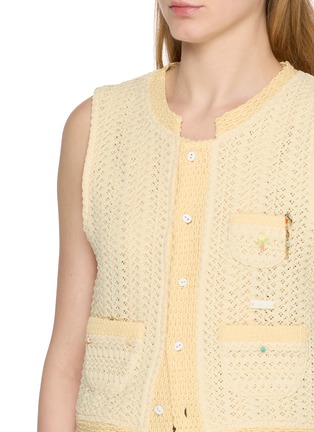  - YOUNG N SANG - Hand Beads Flower Knit Vest