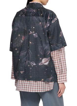 Back View - Click To Enlarge - BEAUTIFUL PEOPLE - Y-Connect Cosmos Ripstop Cotton Shirt