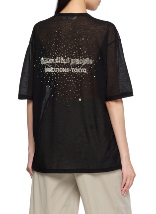 Back View - Click To Enlarge - BEAUTIFUL PEOPLE - X My Melody & Kuromi Constellation Print Cotton T-shirt