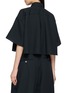 Back View - Click To Enlarge - BEAUTIFUL PEOPLE - Sheer Circular Cropped Wool Shirt