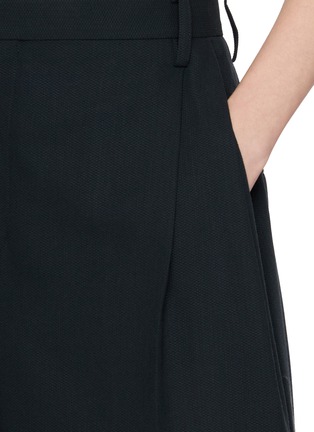  - BEAUTIFUL PEOPLE - Side Tuck Sheer Wide Leg Wool Pants