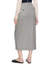 Back View - Click To Enlarge - BEAUTIFUL PEOPLE - Straight Suiting Wool Silk Skirt
