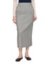 BEAUTIFUL PEOPLE Straight Suiting Wool Silk Skirt