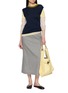 Figure View - Click To Enlarge - BEAUTIFUL PEOPLE - Straight Suiting Wool Silk Skirt