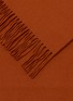 Detail View - Click To Enlarge - FRETTE - Fringed Cashmere Throw — Rust