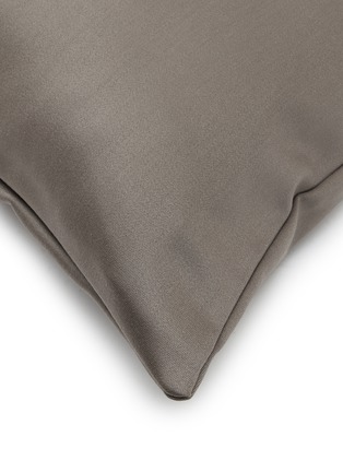 Detail View - Click To Enlarge - FRETTE - Woolen Sateen Decorative Cushion Cover — Beige