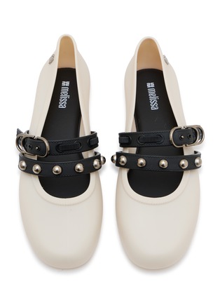 Detail View - Click To Enlarge - MELISSA SHOES - Soft Ballerina Studs PVC Mary Janes