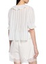 Back View - Click To Enlarge - DÔEN - Henri Striped Ruffle-Trimmed Blouse