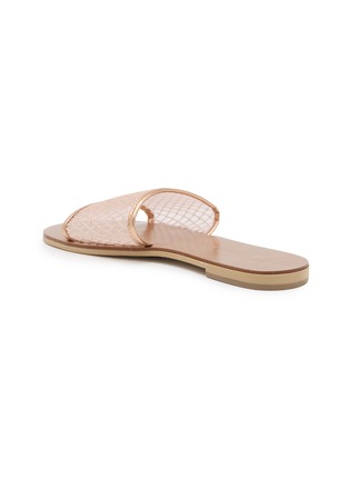  - NICOLAS LAINAS - Fishnet Leather Slides