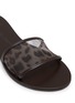 Detail View - Click To Enlarge - NICOLAS LAINAS - Printed Mesh Leather Slides