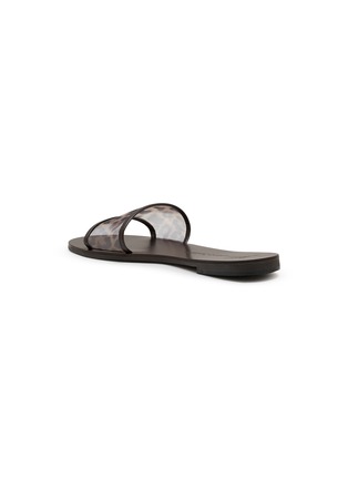 Detail View - Click To Enlarge - NICOLAS LAINAS - Printed Mesh Leather Slides