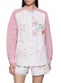 RELAX RE-LUX Bora Stripe Panel Floral Embroidered Shirt