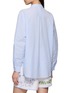 Back View - Click To Enlarge - RELAX RE-LUX - Bora Stripe Panel Floral Embroidered Shirt