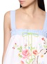  - RELAX RE-LUX - Sleeveless Embroidery Floral Motif Top