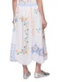 Back View - Click To Enlarge - RELAX RE-LUX - Embroidery Patchwork Motif Midi Skirt