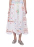 RELAX RE-LUX Embroidery Patchwork Motif Midi Skirt