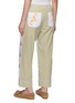 Back View - Click To Enlarge - RELAX RE-LUX - Etesia Chequered Panel Floral Embroidered Pants