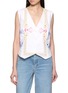 RELAX RE-LUX Gauro Embroidered V-Neck Waistcoat